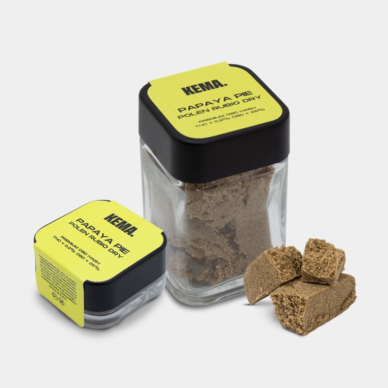Hash CBD Poland Rubio Dry 'Papaya Pie' KEMA all formats