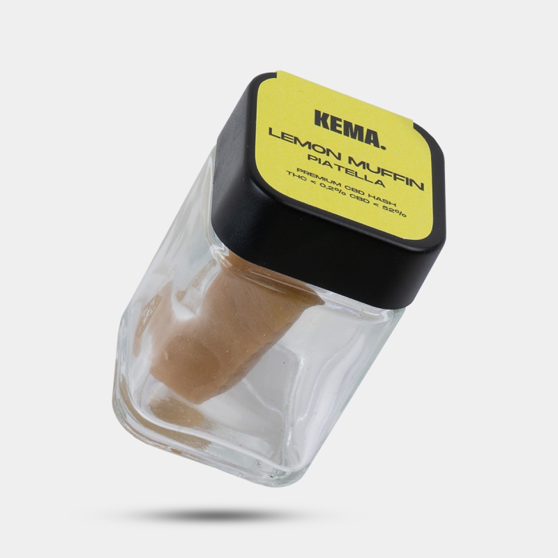 Hash CBD Piatella 'Lemon Muffin' KEMA jar 15g