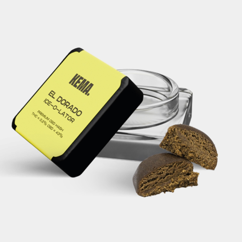 Hash CBD Ice-o-lator 'El Dorado' KEMA 3g open