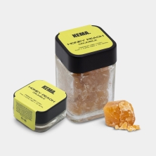 KEMA 'Honey Peach' CBD crumble Hash