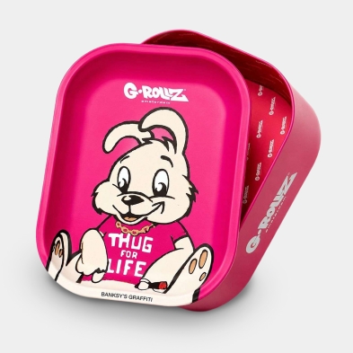 G-Rollz Pink Metal Box with Tray | GB