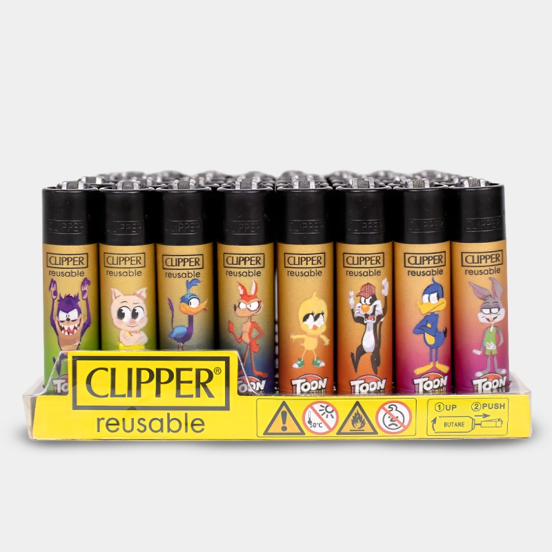 Clipper Toons Lighter Display 48 lighters