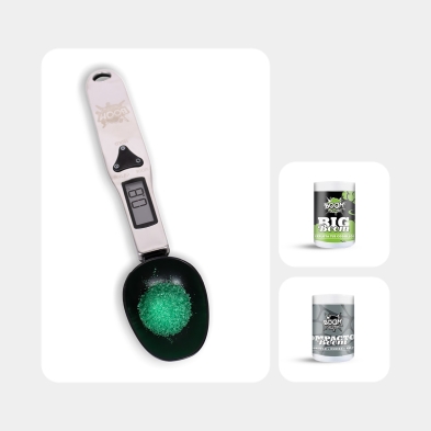 Boom Nutrients fattening kit with spoon scale
