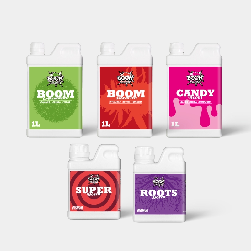 Boom Nutrients Complete Fertilizer Kit 730W Black Ultra