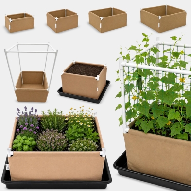 Grow Bed 100x100x40 cm Neptune | Living Soil