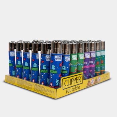Clipper Lighter Insert Coins | Retro Arcade and Pixel Art Design