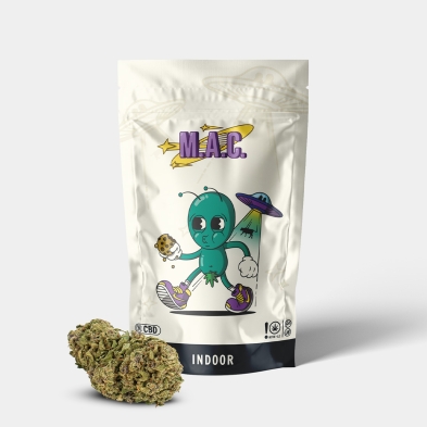 Alien Kit | Bong, CBD Flowers and GB Tray