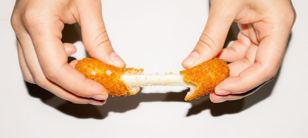 Baked cannabis cheese fingers