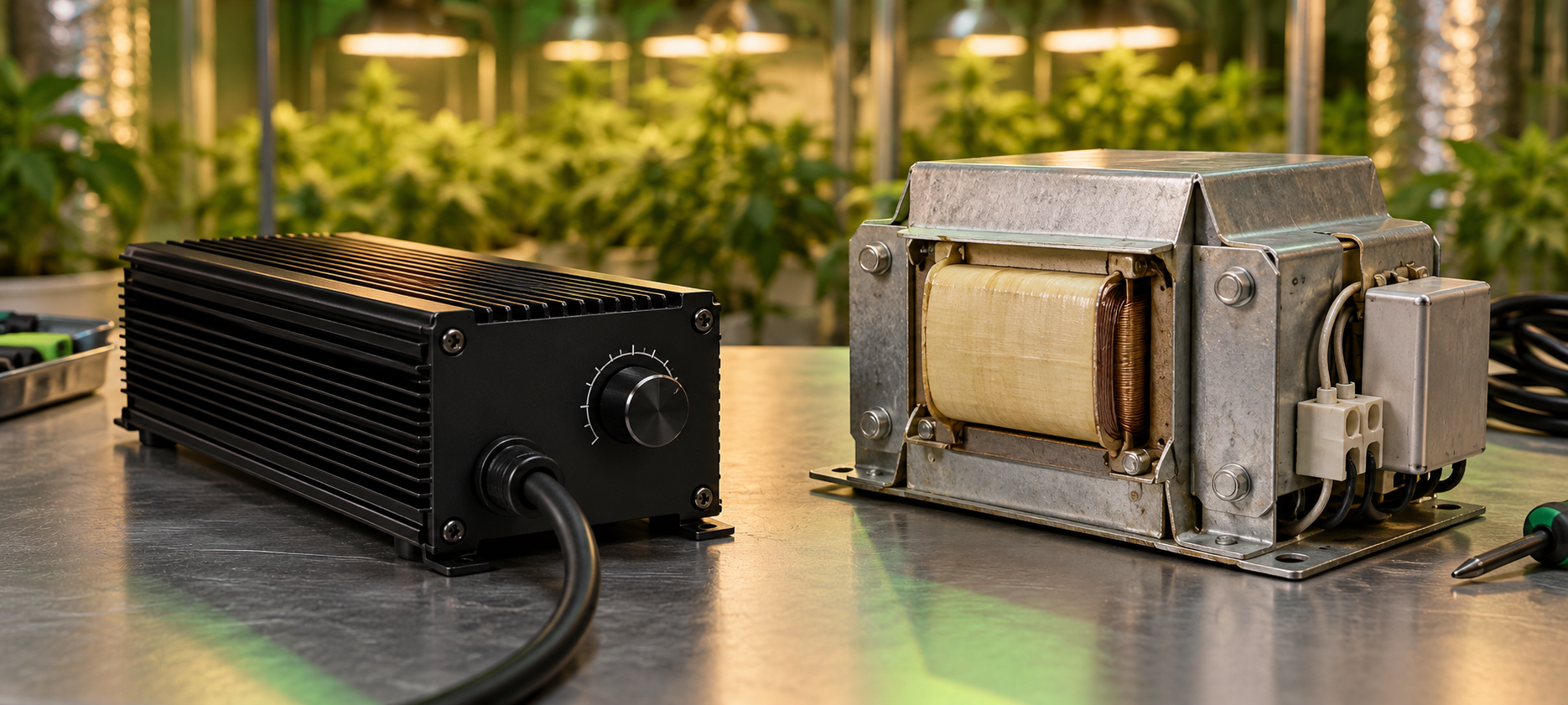 Electronic ballasts vs. magnetic ballasts Electronic ballasts vs. magnetic ballasts