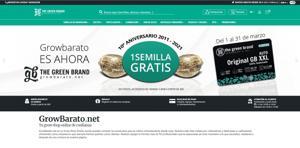 GB The Green Brand’s new web page
